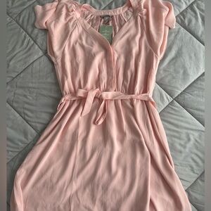H&M Short Pastel Pink Flowy Dress